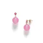 ANNI LU Pink Bubbles Pendientes Latón dorado 241-30-73