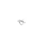 Jane Kønig Big Tied Heart Stud Pendiente Individual Plata BTHS-AW25-S