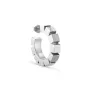 Jane Kønig Chunky Magic Hoop Pendiente Individual Plata CMH-AW24-S