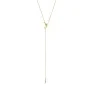 Jane Kønig Half Moon NO. 2 Tie Necklace Collar Acero Inoxidable Chapado en Oro HMTN-AW26-SS-G
