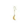 Jane Kønig Small Half Moon NO. 2 Pendiente Individual Acero Inoxidable Chapado en Oro SHME-AW26-SS-G
