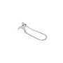 Jane Kønig Single Half Moon NO. 2 Chain Stud Pendiente Individual Acero inoxidable SHMS-AW26-SS-S