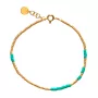 ANNI LU Asym Aqua Pulsera Latón dorado 1061