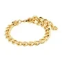 Pilgrim CHARM CURB CHAIN Pulsera Latón dorado 402412042