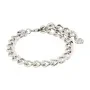 Pilgrim CHARM CURB CHAIN Pulsera Latón Plateado en Plata 402416042