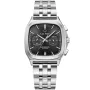 Reloj Carl Pique Carré Chrono CP0025 con esfera Negro, caja de 39 mm de diámetro y correa Pulsera de metal en Plata.