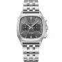 Reloj Carl Pique Carré Chrono CP0029 con esfera Gris, caja de 39 mm de diámetro y correa Pulsera de metal en Plata.