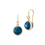 Julie Sandlau Prime Sapphire Blue Pendientes Plata Dorada HKS181GDSACRCZ