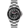 Reloj OceanX Sharkmaster 1000 SMS1018 con esfera Negro, caja de 44 mm de diámetro y correa Pulsera de metal en Plata.