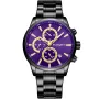 Reloj Studsgaard S0020 con esfera Morado, caja de 42 mm de diámetro y correa Pulsera de metal en Negro.