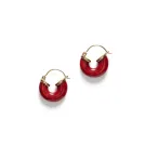 ANNI LU Petit Swel Hoop Bright Pendientes Latón dorado 241-30-78