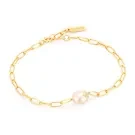 Anie Haie Pearl Power Pulsera Plata Dorada B043-03G