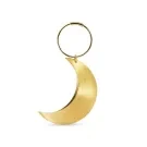 Jane Kønig Big Half Moon Creole Pendiente Individual Plata Dorada BHMC-XJK24-1-G