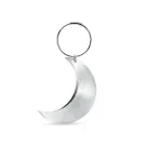 Jane Kønig Big Half Moon Creole Pendiente Individual Plata BHMC-XJK24-1-S