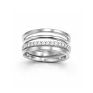 Jane Kønig Big Olympia Anillo Acero inoxidable BOR-SS26-SS-S