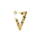 Jane Kønig Bruised Triangle Pendiente Individual Plata Dorada BTH-SS23-G