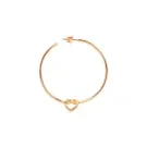Jane Kønig Big Tied Heart Hoop Pendiente Individual Plata Dorada BTHH-AW25-G