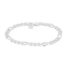 IX Studios Chunky Figaro Pulsera Plata DMV0341SL