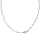 Karl Lagerfeld Pearl Collar Acero inoxidable KLAYR03