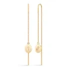 Julie Sandlau Tree Of Life Pendientes Plata Dorada HKS661GD