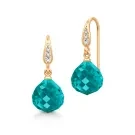 Julie Sandlau Cornelia Pendientes Plata Dorada HKSLTDGDTECR02