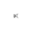 Jane Kønig Small Half Moon Pendiente Individual Plata JKSHMSF18-S