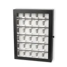 Ditur Premium Caja para relojes 30 relojes Negro Madera 0000252